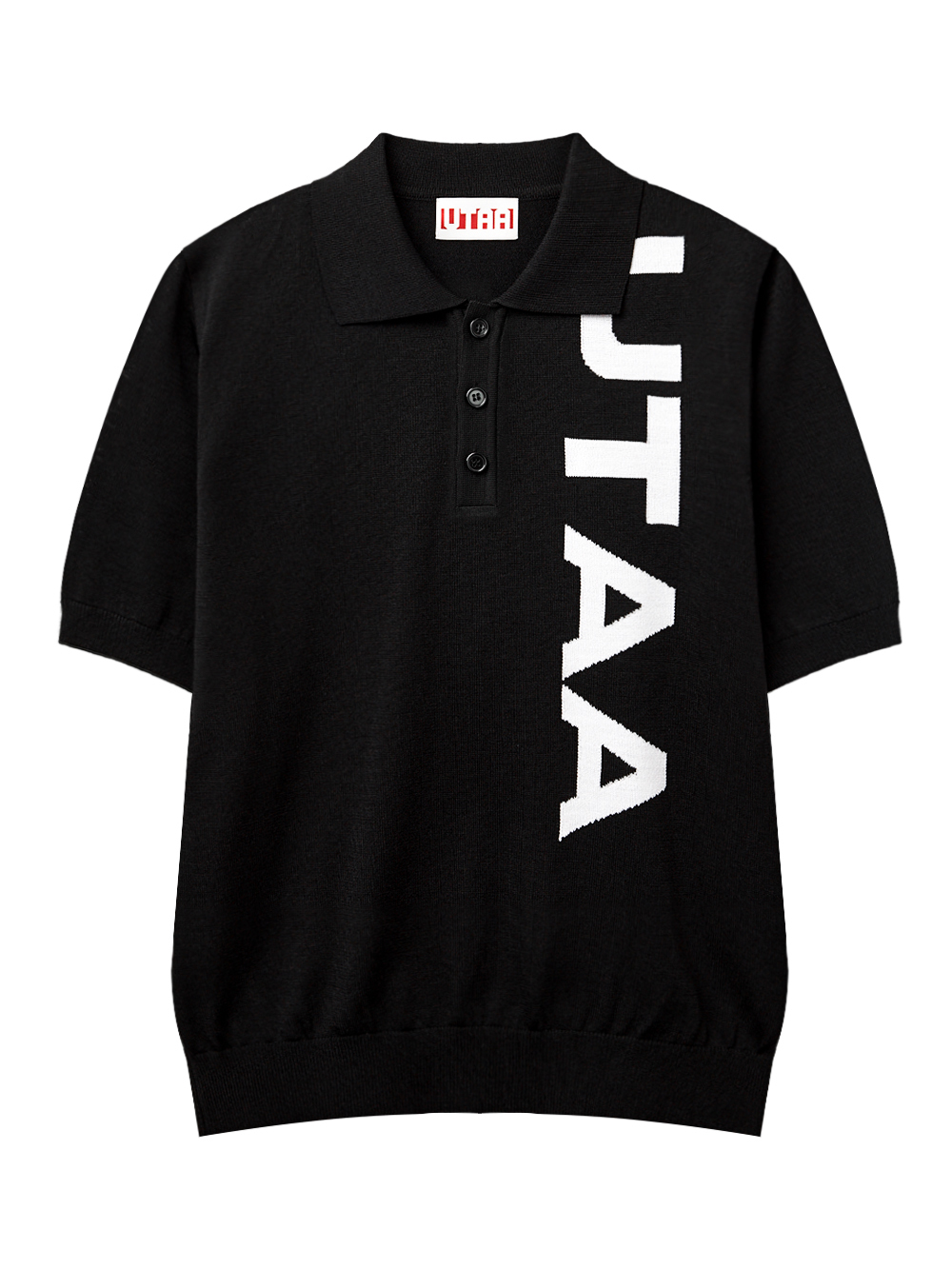 UTAA Arcade Bold Logo PK Knit : Men&#039;s Black (UD2KTM291BK)