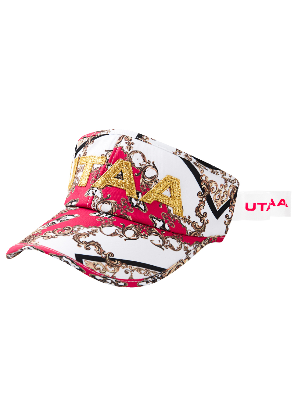 UTAA APEX Chain Baroque Ribbon Sun Visor : Women&#039;s Pink (UD0GCF494PK)