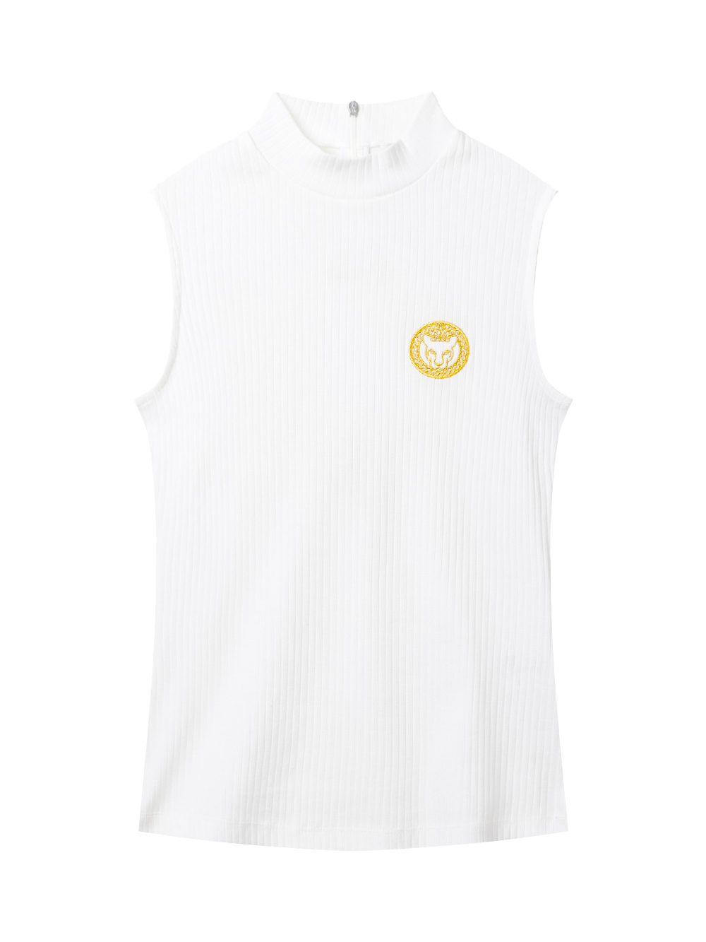 UTAA Gold Ring Panther Lustre Sleeveless : Women&#039;s White (UD2TVF404WH)