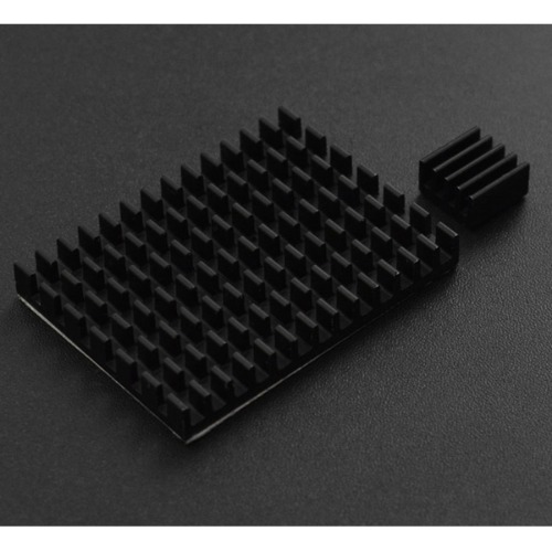 검정 알루미늄 방열판 키트 -라즈베리 4B (Black Aluminum Heatsink Kit for Raspberry Pi 4B)