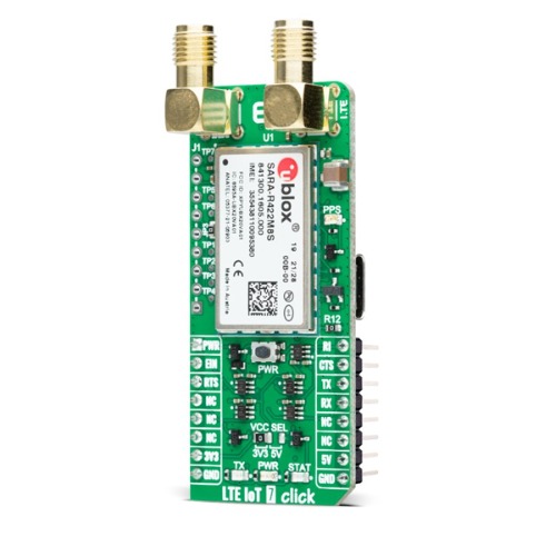 LTE M8 GNSS 모듈 -SARA-R422M8S (LTE IOT 7 CLICK)