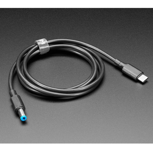 USB Type C 3.1 PD 케이블 - 9V 5A (USB Type C 3.1 PD to 5.5mm Barrel Jack Cable - 9V 5A Output - 1.2m long with E-Mark)