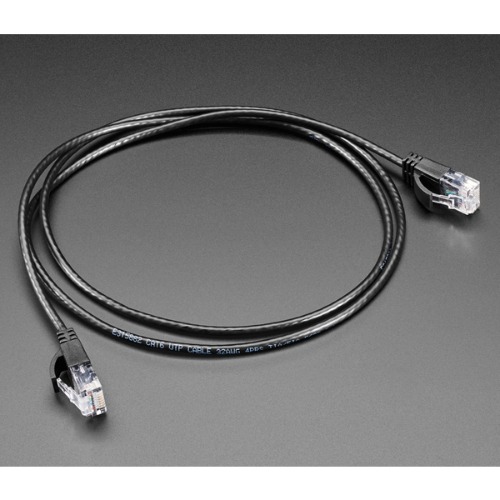 이더넷 LAN UTP CAT6 케이블 -1미터, 3mm 지름 (Skinny Ethernet LAN UTP CAT6 Cable - 3mm diameter - 1 meter long)