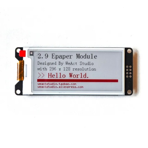 2.9 인치 전자종이 디스플레이 -검정, 빨강 (2.9 Inch E-paper Display -Black, Red)