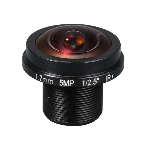 1/2.5인치 M12 마운트 5MP 광각 카메라 렌즈 -1.7mm 초점거리, 180도 (1/2.5 inch M12 Mount 5MP Camera Lens -1.7mm, 180 Wide Angle)