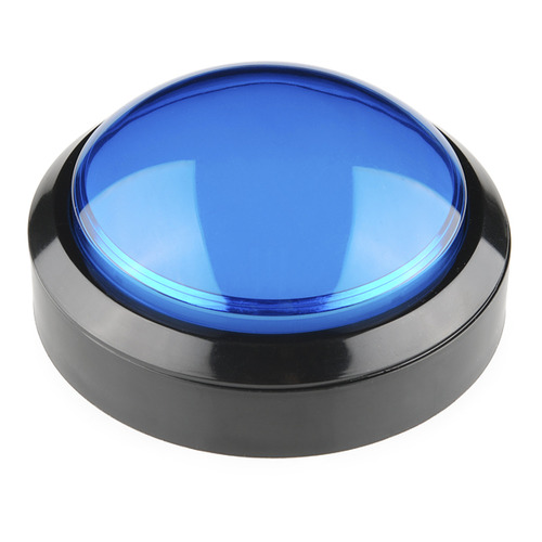 대형 돔 푸쉬버튼 -파랑 (Big Dome Push Button - Blue)