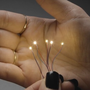 소형 와이어 LED 5개 -따뜻한 흰색 (Miniature Wired LEDs - 0805 SMT LED - Warm White - 5 pack)