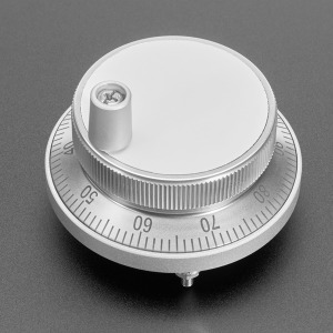CNC 로터리 인코더 -100 펄스/1회전, 60mm, 흰색 (CNC Rotary Encoder - 100 Pulses per Rotation - 60mm Silver)