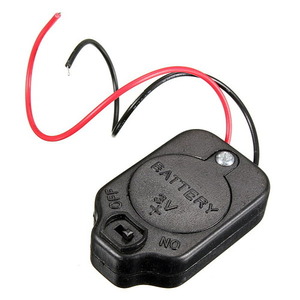 CR2032 코인셀 배터리 홀더 -커버 및 on/off 스위치 장착 (CR2032 Coin Cell Battery Holder With Cover and ON/OFF Switch)