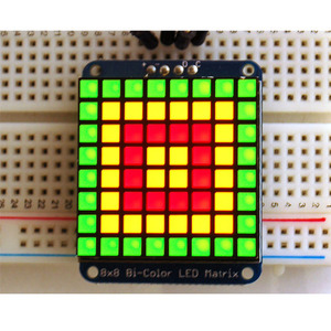 LED 픽셀 매트릭스, I2C backpack포함 (Adafruit Bicolor LED Square Pixel Matrix with I2C Backpack)