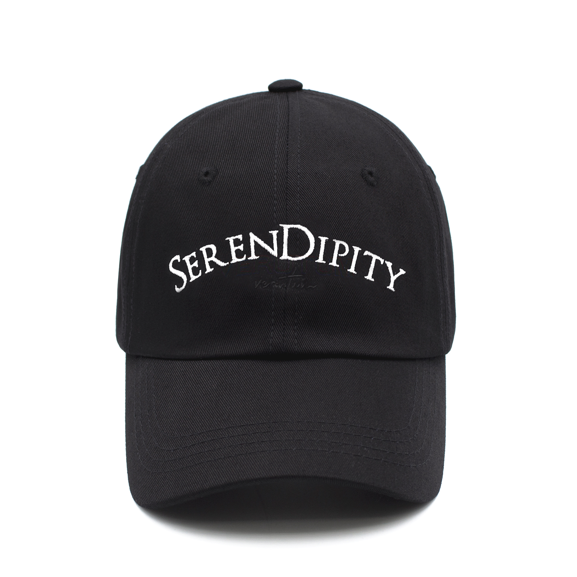 HW-BC112 : Serif Serendipity Ball CapㅣBlack