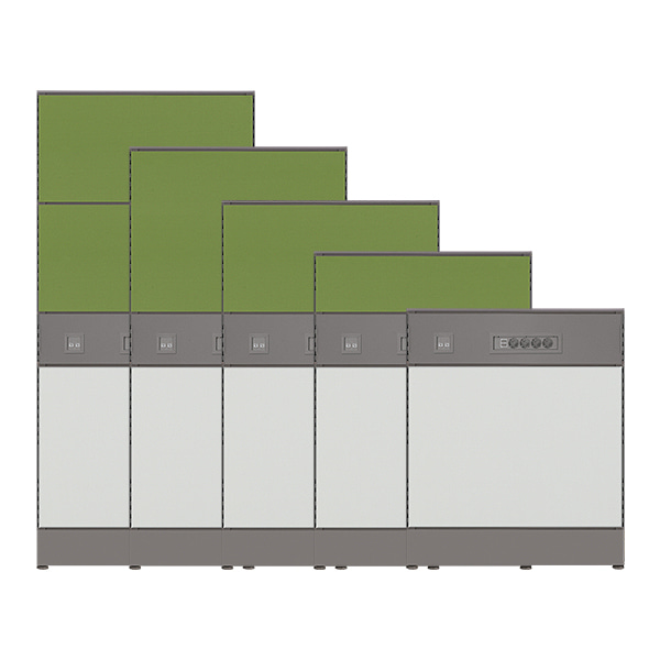 SM 65T 블럭파티션 단면벨트형 멀티탭 H1576 사무용 인테리어 칸막이
