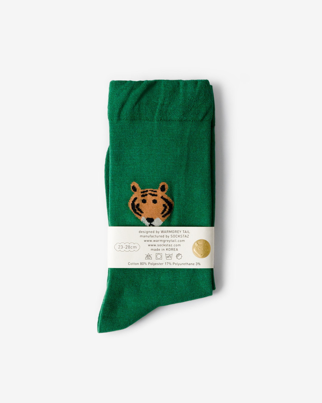 MEET TIGER SOCKS - GREEN