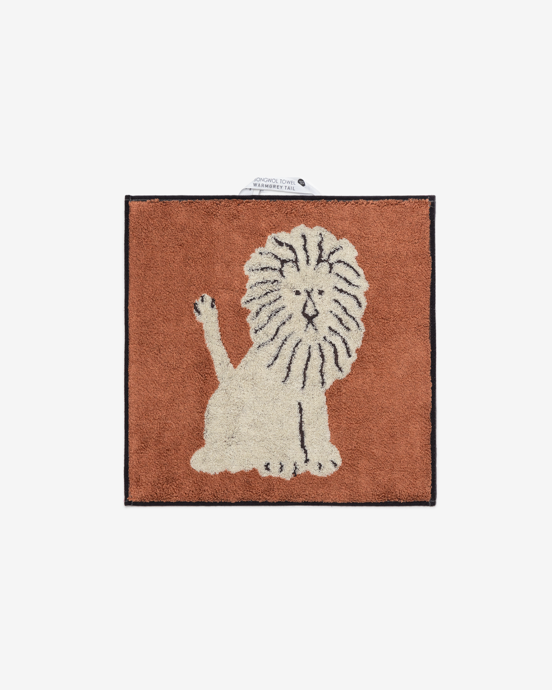 LION HAND TOWEL - CREAM