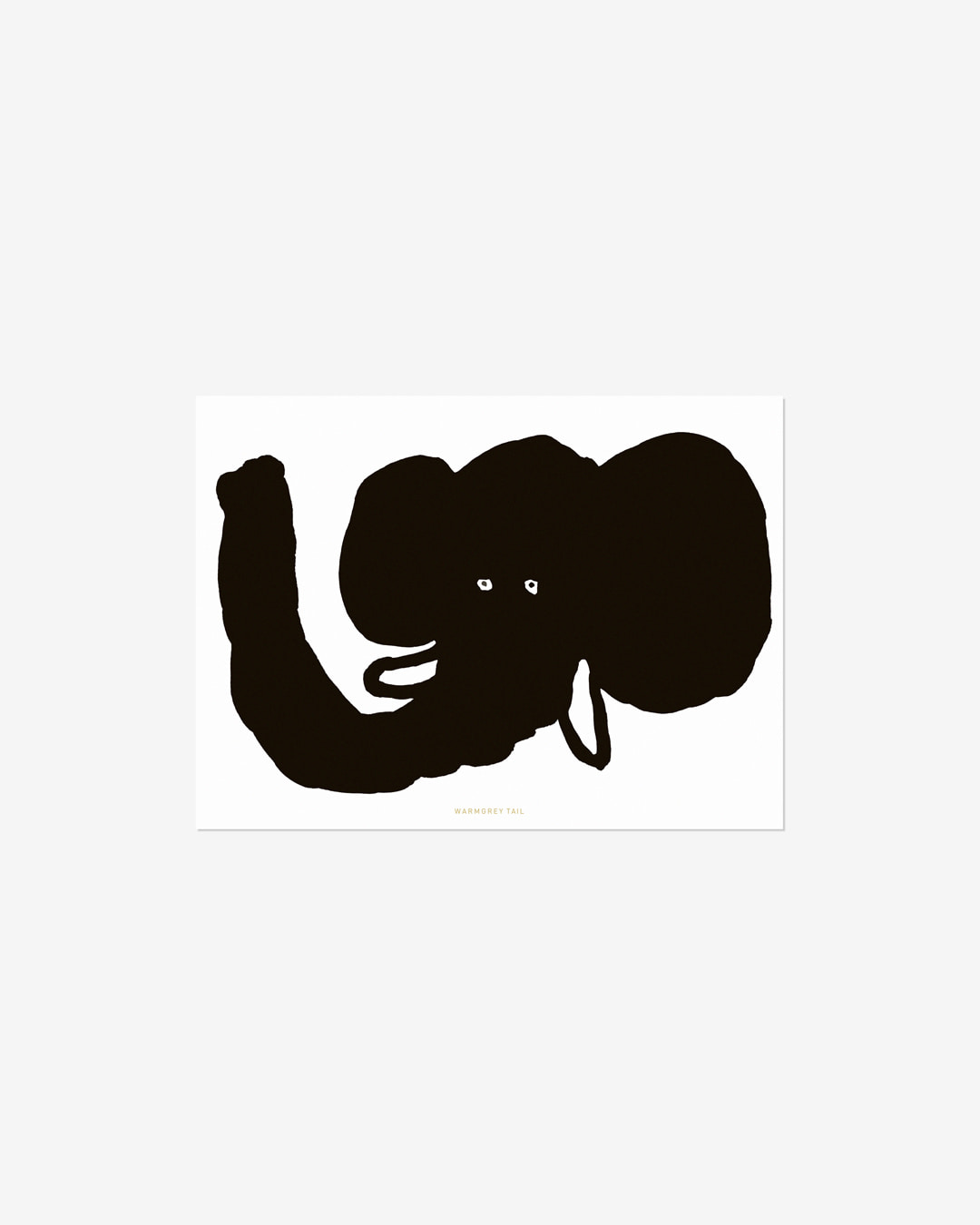 BIG FACE ELEPHANT POSTCARD