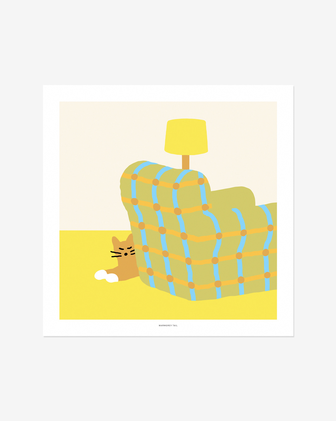 ARMCHAIR SLEEPING CAT POSTER