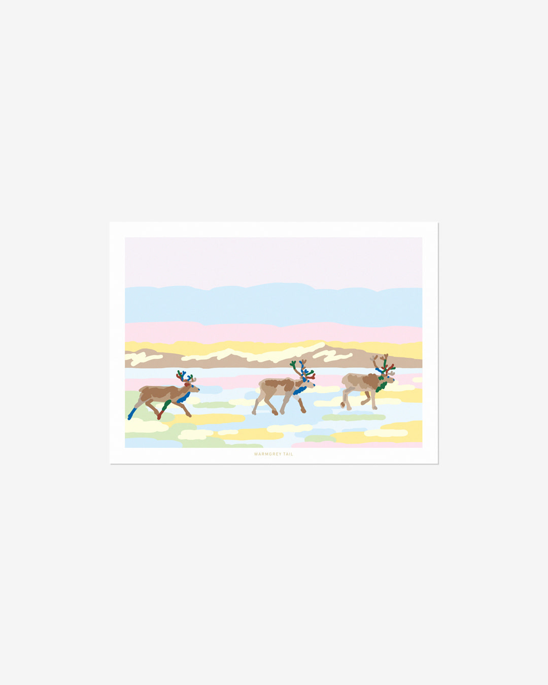 REINDEER POSTCARD