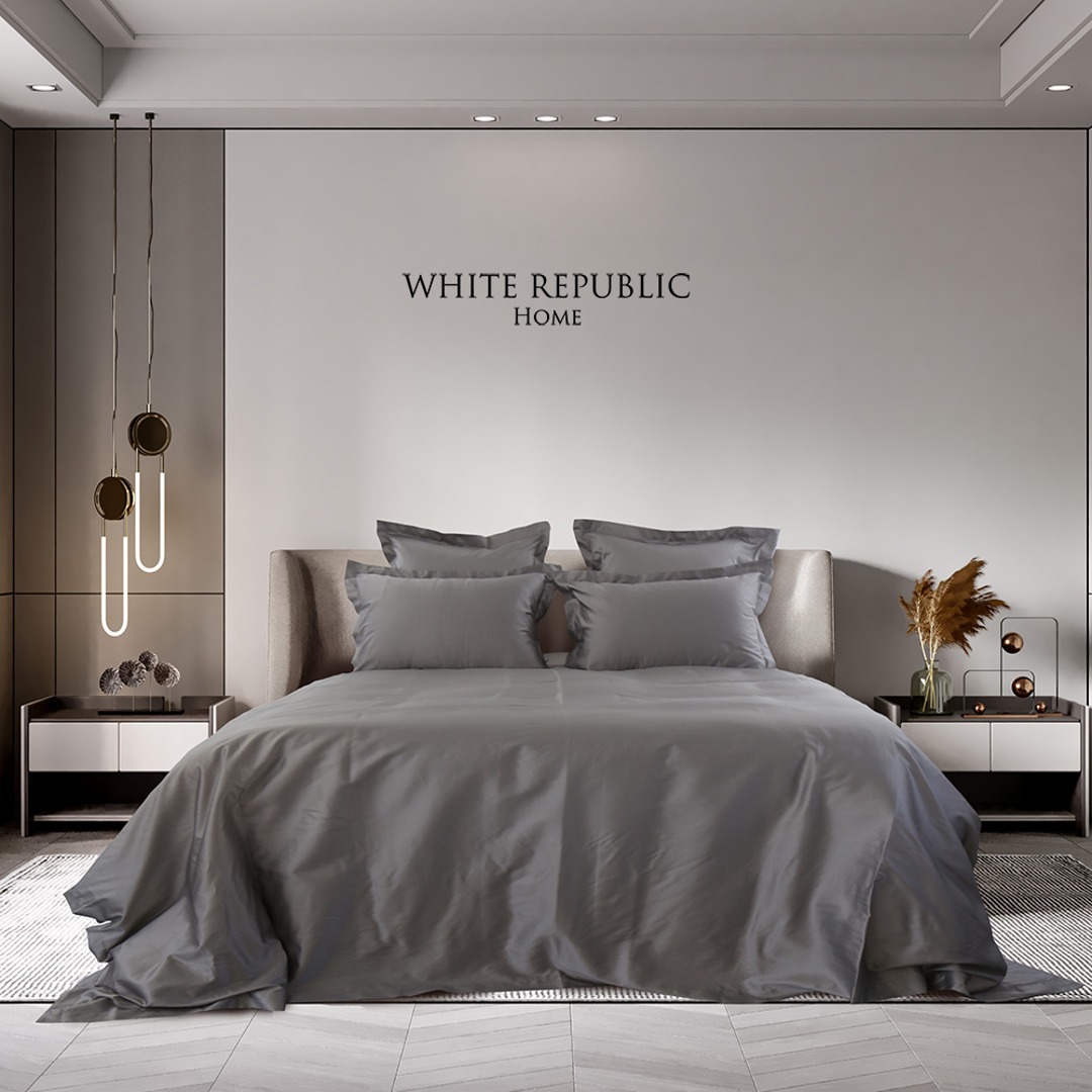 120수 이집션코튼 호텔침구 Ritz Collection Duvet Cover SET (Grey) (SS/Q/K)