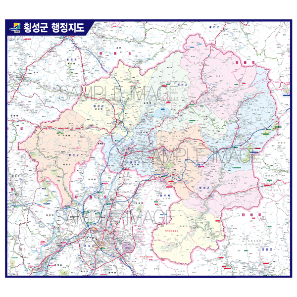 횡성군행정지도(제작사례)