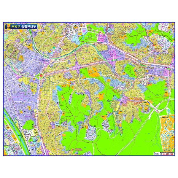 관악구종합안내도 대size 코팅형 210cmx150cm