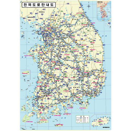 (제작사례) 전국도로안내도 78-110cm