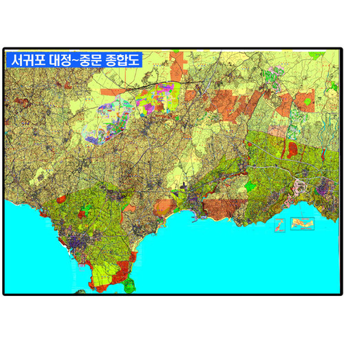 서귀포시 대정~중문 종합안내도(부동산용) - 코팅  