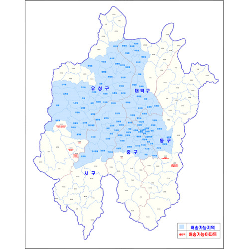 대전경계지도 (제작사례)