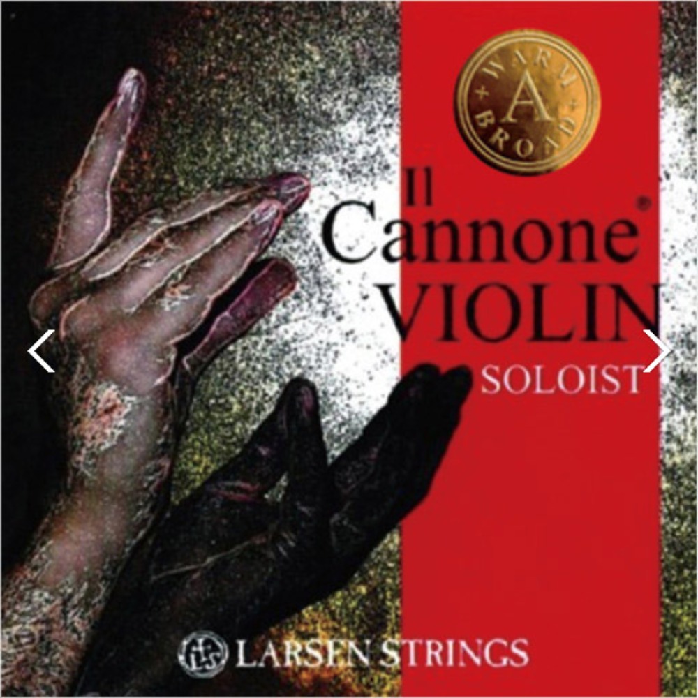 라센 일캐논 솔리스트 바이올린 웜앤브로드 바이올린줄 4/4사이즈 Larsen Il Cannone Solist Violin Warm&amp;Broad Strings