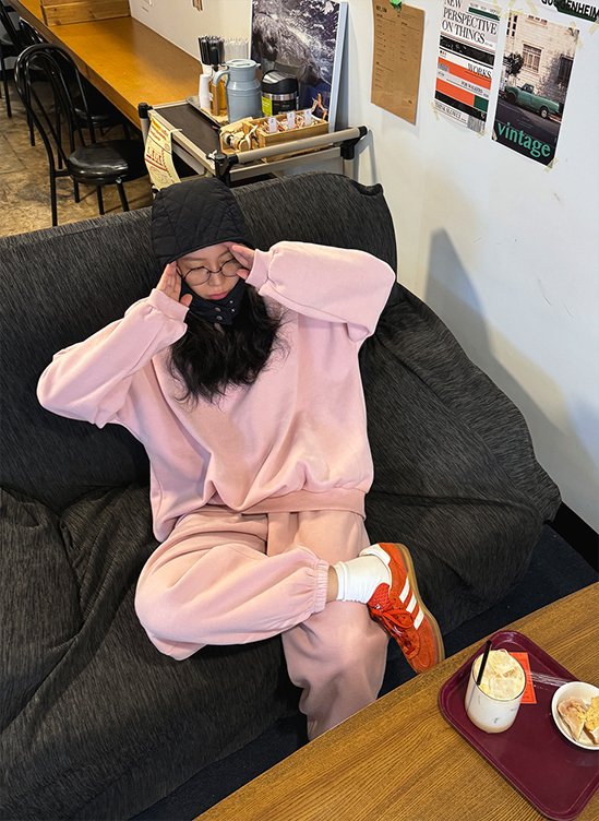 기모양기모세트-set ㅣ 핑크