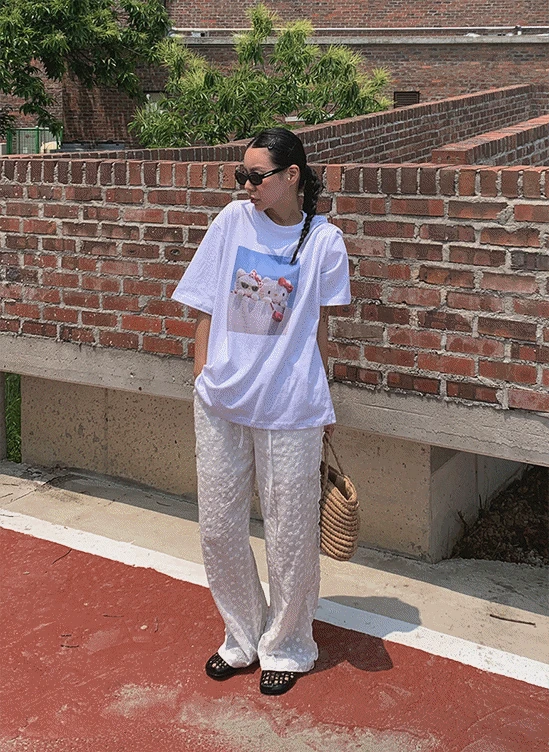 레이스펀칭팬츠-pt