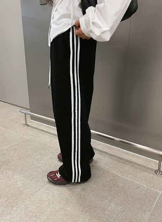 밑단스트링트랙팬츠-p ㅣ 블랙