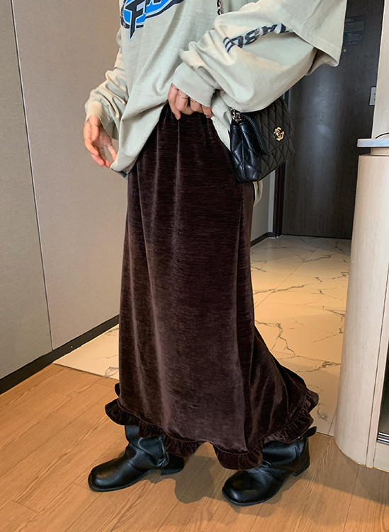 벨벳프릴스커트-sk