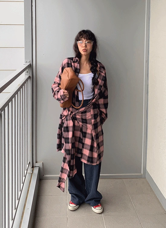 매듭체크울셔츠-nb