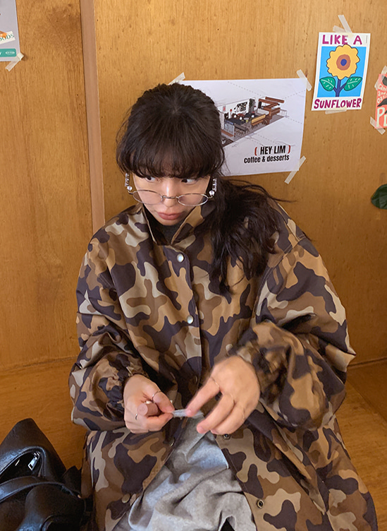 루즈핏카모점퍼-jp