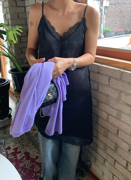 레이어드새틴원피스-ops