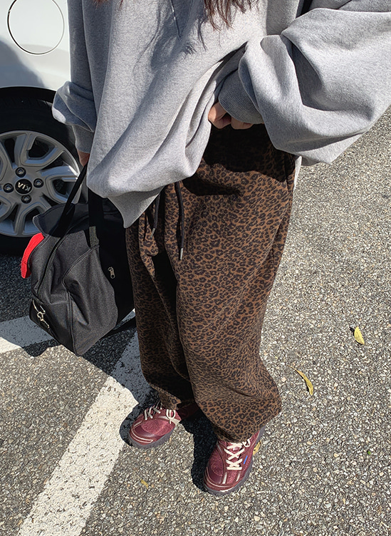 호피후리스팬츠-p ㅣ 기모안감