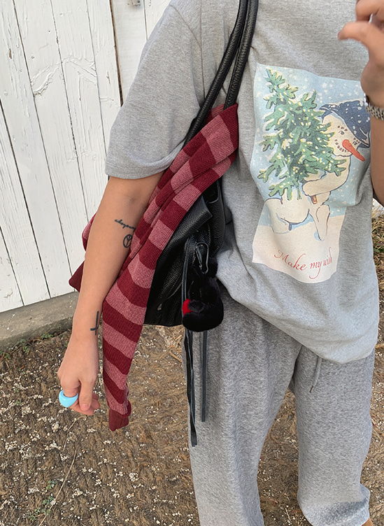 스노우맨반팔티-t