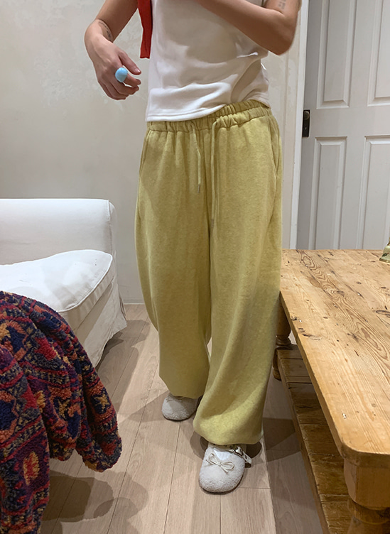 밍크기모스트링팬츠-p ㅣ 옐로우