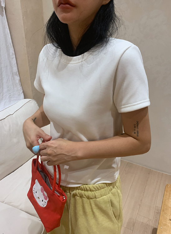 밍크기모반팔티-t