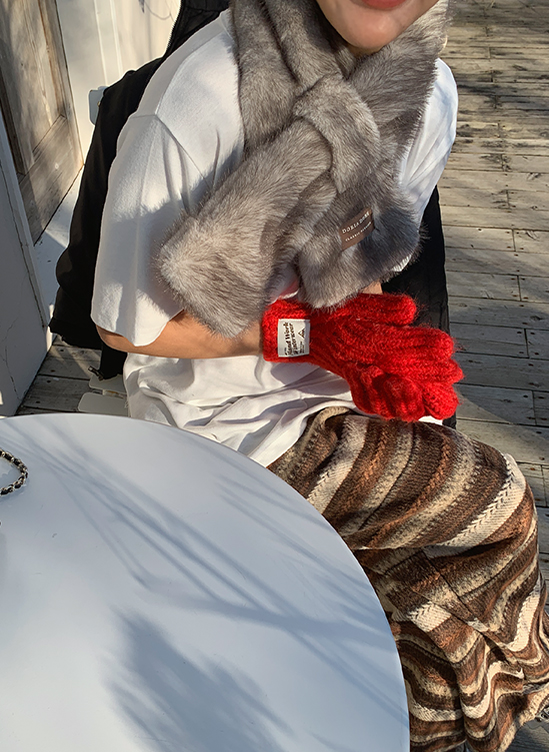 털빠짐없는 퍼머플러