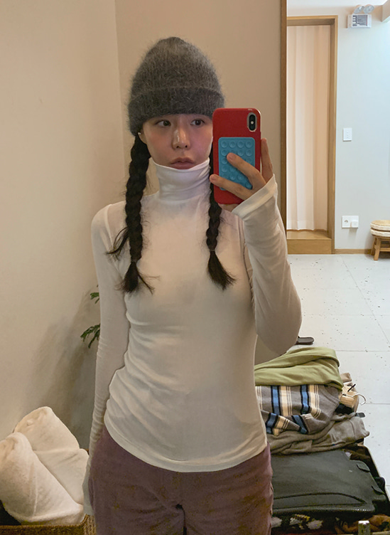 텐셀목폴라긴팔티-t ㅣ 아이보리