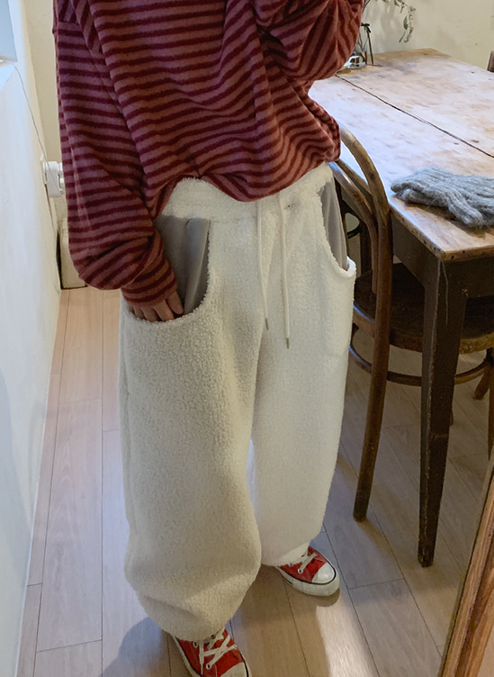 기모테디팬츠-p ㅣ 아이보리