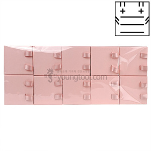 리본끈 서랍 핑크 사각 중 종이케이스