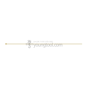 [수입구매대행] 14K 옐로우 골드필드 볼핀 장식 (0.30T x 50.8 mm)