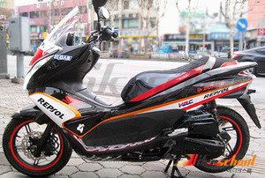 [P4818]-PCX125 카울 렙솔 블랙 세트