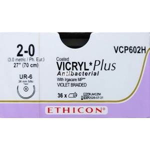 에치콘 바이크릴 플러스 2/0 VCP602H[07390]