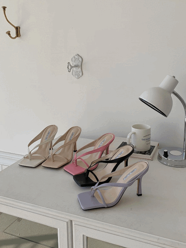 츄잉 스퀘어 쪼리 힐 shoes [5color]