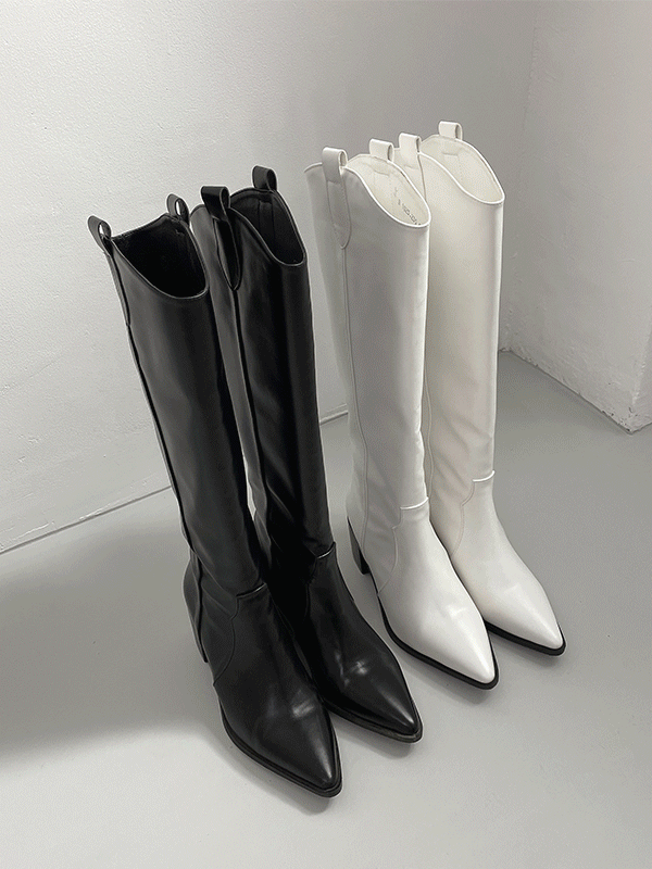 스틸레토 웨스턴 롱 boots [2color]