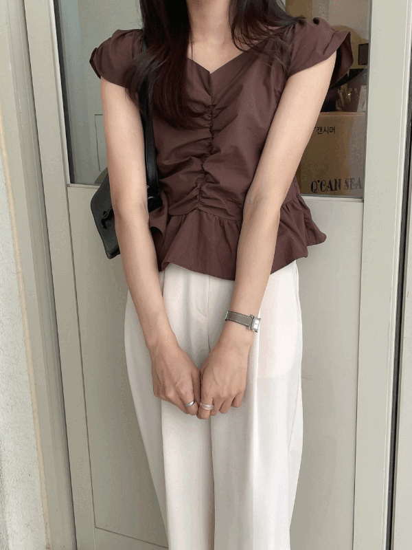 미니미 셔링 blouse [5color]
