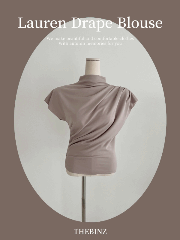 로렌 드레이프 blouse [3color]